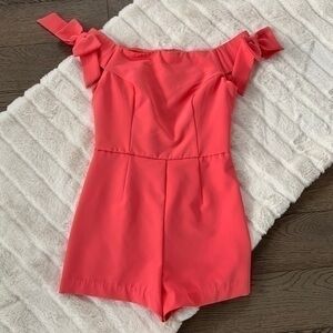 Romeo & Juliet Couture Shoulder Bow Romper